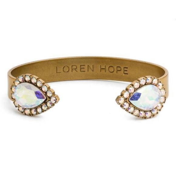 LOREN HOPE Sarra Crystal Cuff BRACELET - Picture 2 of 8